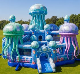 T5-2981 Jellyfish Theme Inflatable Castl...
